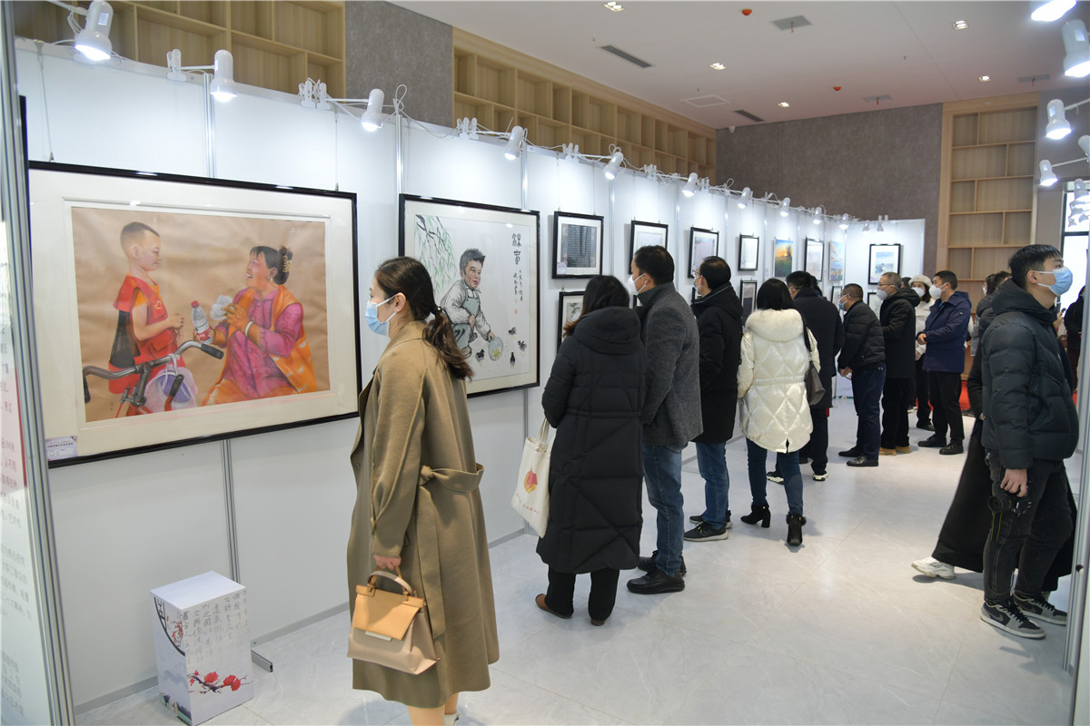 【2023.08.27】仙桃市举办“学习二十大，建功新时代”职工书画作品展