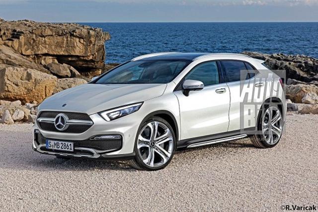 奔驰新一代GLA效果图曝光 全新设计风格