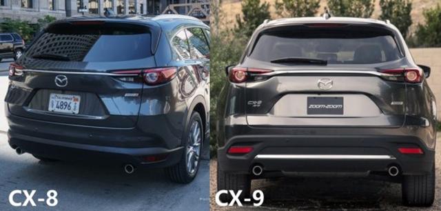 疑似马自达CX-8实车曝光 比CX-9略小一点